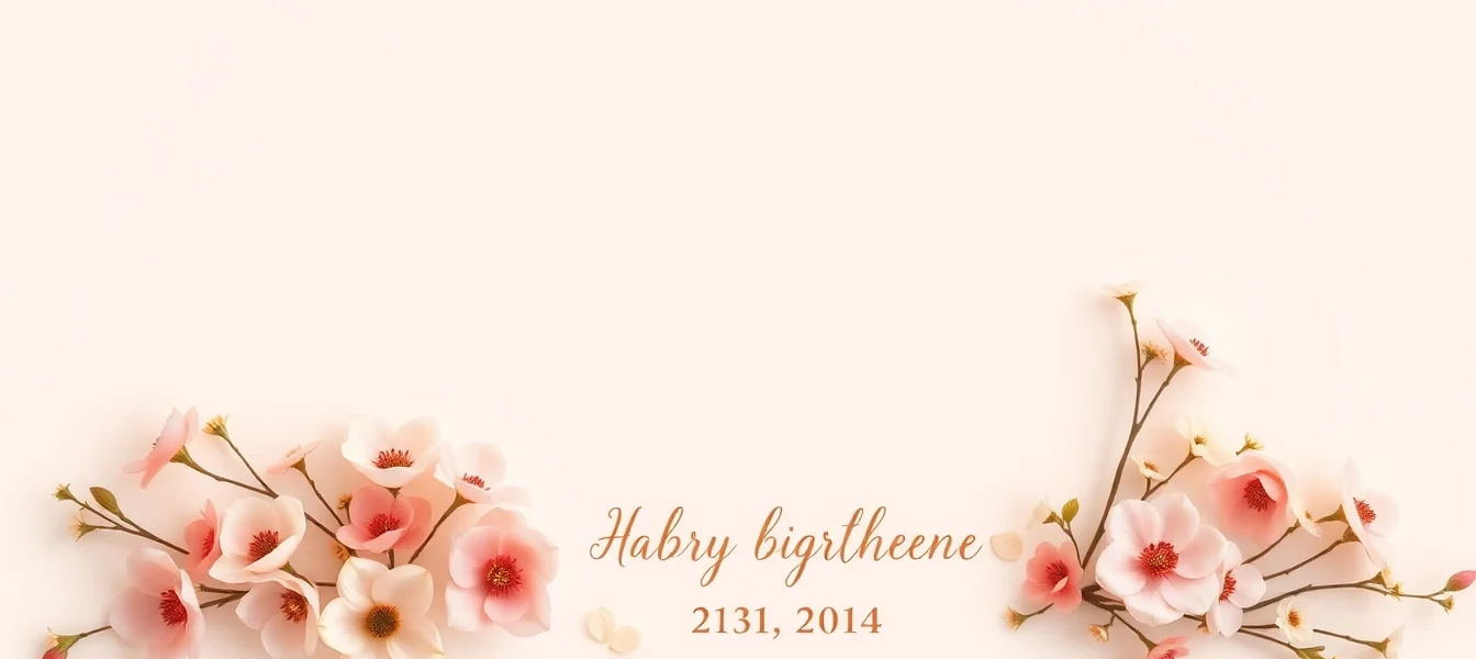 Gestalte einzigartige Geburtskarten mit floralen Elementen und einem liebevollen Schriftzug.
