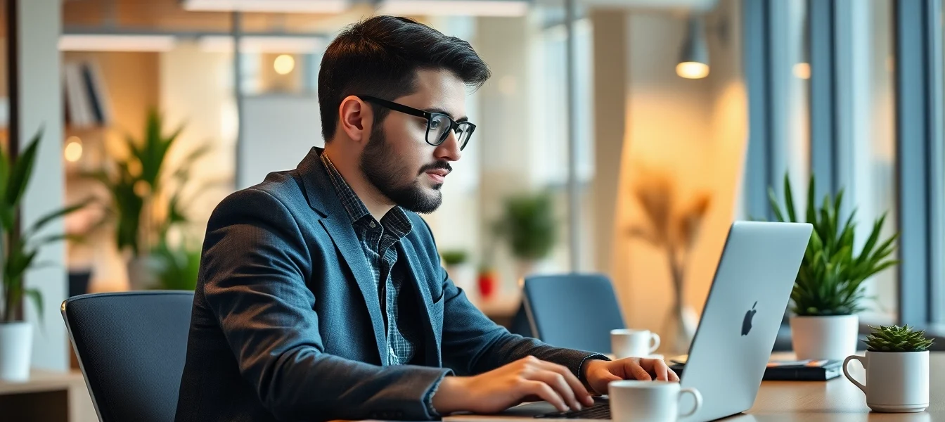 Headhunter IT in einem modernen Büro, fokussiert auf professionelle Rekrutierung von IT-Fachkräften.