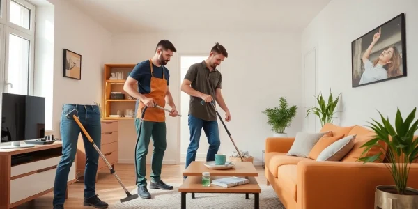 Entrümpelung Wien: Professionelles Team bei der Arbeit, effektive Haushaltsauflösung in Wien.