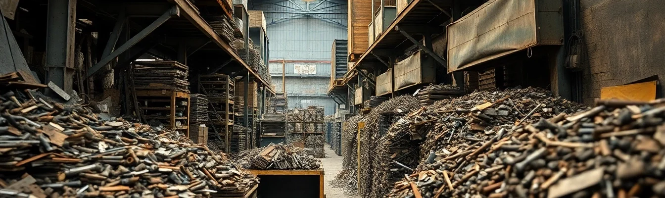 Schrotthändler Düsseldorf verwaltet verschiedene Metalle bei der Schrottabholung in Düsseldorf.