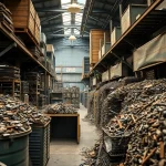 Schrotthändler Düsseldorf verwaltet verschiedene Metalle bei der Schrottabholung in Düsseldorf.