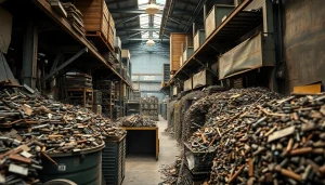 Schrotthändler Düsseldorf verwaltet verschiedene Metalle bei der Schrottabholung in Düsseldorf.