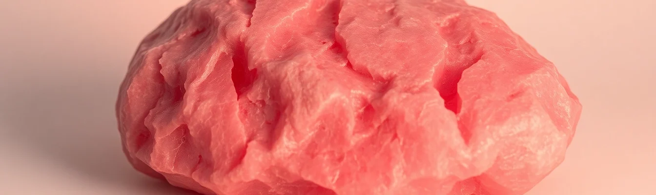 Rosenquarz funkelt in sanften Rosa-Tönen und zeigt seine zauberhaften Einschlüsse und die einzigartige Textur.