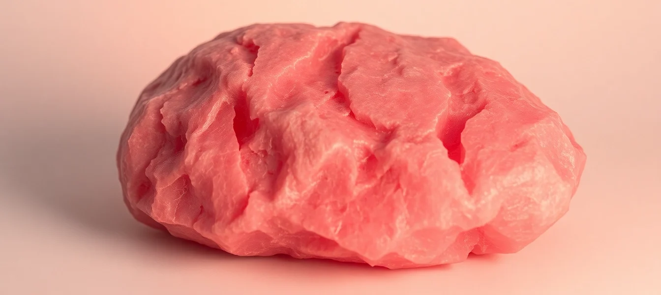 Rosenquarz funkelt in sanften Rosa-Tönen und zeigt seine zauberhaften Einschlüsse und die einzigartige Textur.