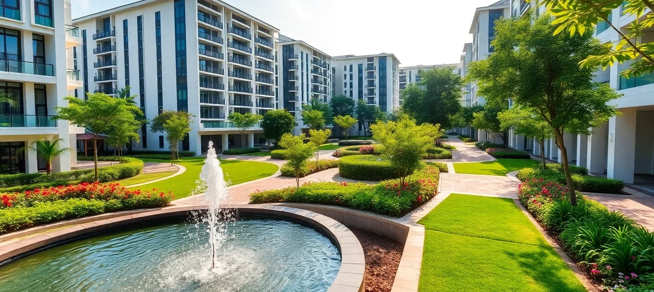 Explore the vibrant community atmosphere of Tampines St 95 EC with modern architecture and lush greenery.