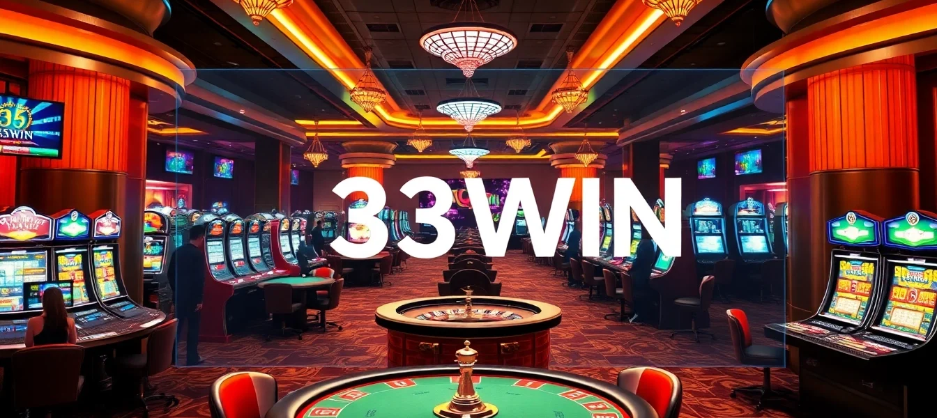 Experience the excitement of the casino with the vibrant energy of 33WIN gaming activities.