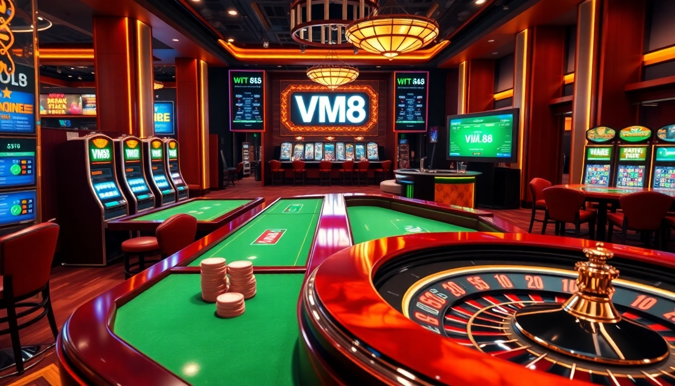 Experience the thrill of VM88 online gambling with vibrant tables and exciting games.