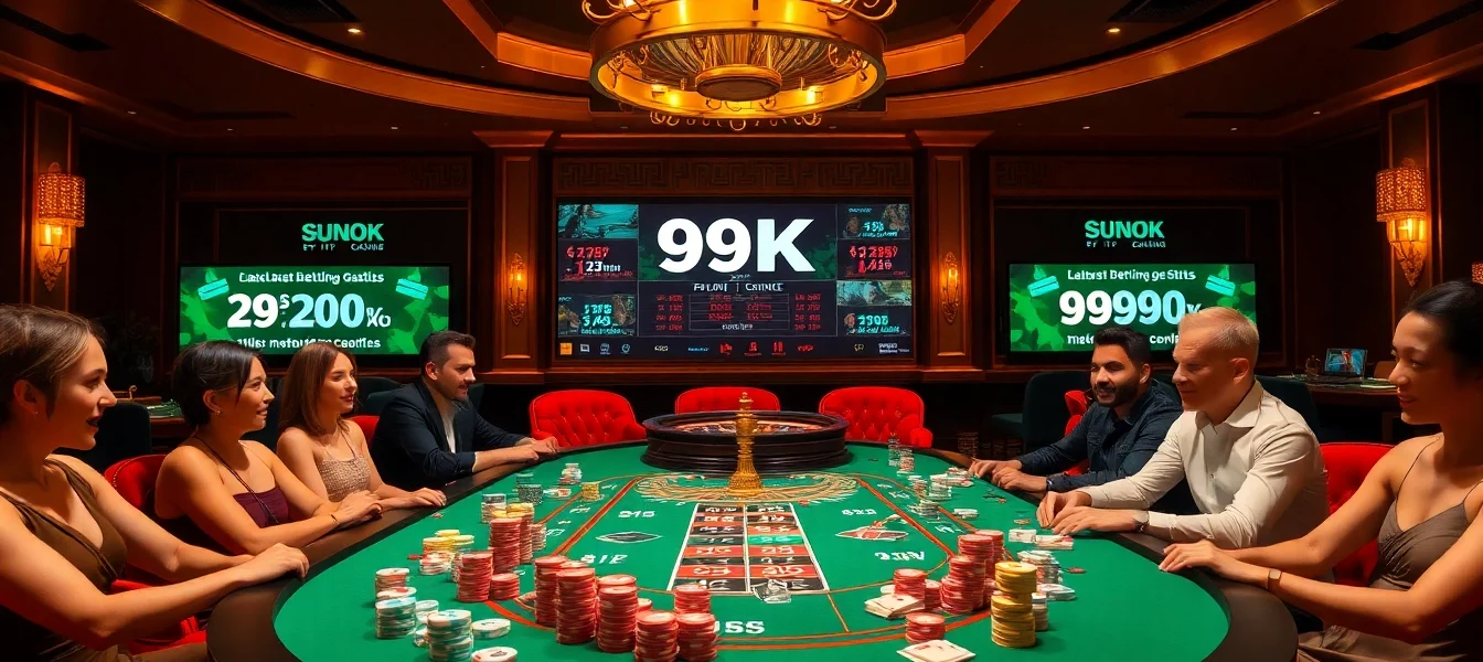 Experience the excitement of gambling at https://99ok18.com/ with vibrant poker tables and engaged players.
