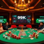 Experience the excitement of gambling at https://99ok18.com/ with vibrant poker tables and engaged players.