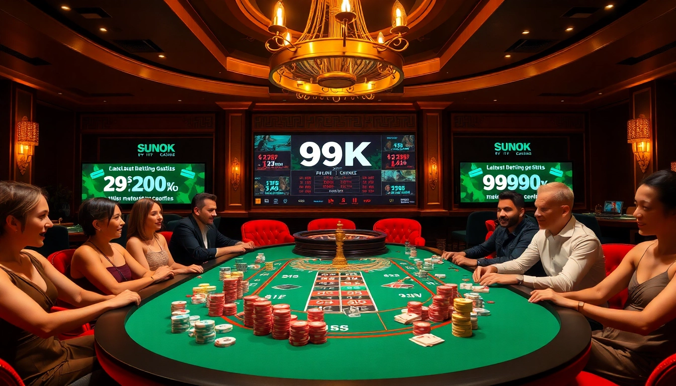 Experience the excitement of gambling at https://99ok18.com/ with vibrant poker tables and engaged players.