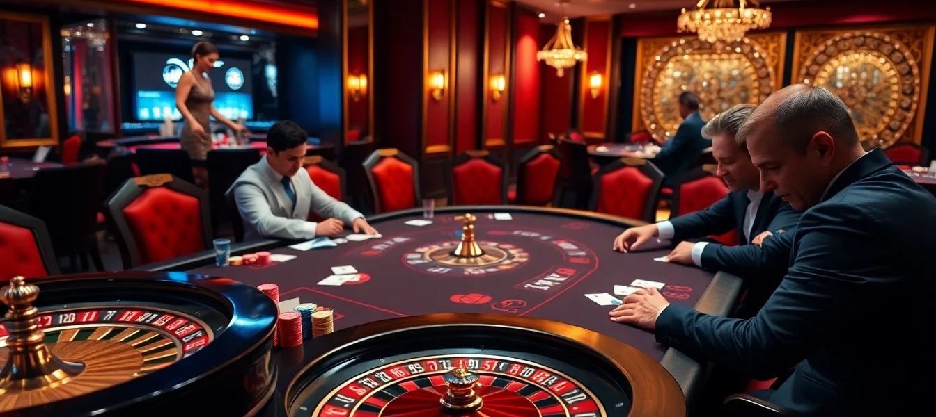 Experience the thrill of high-stakes poker at https://xx88cn.com/, showcasing a luxurious casino setting with intense gameplay.