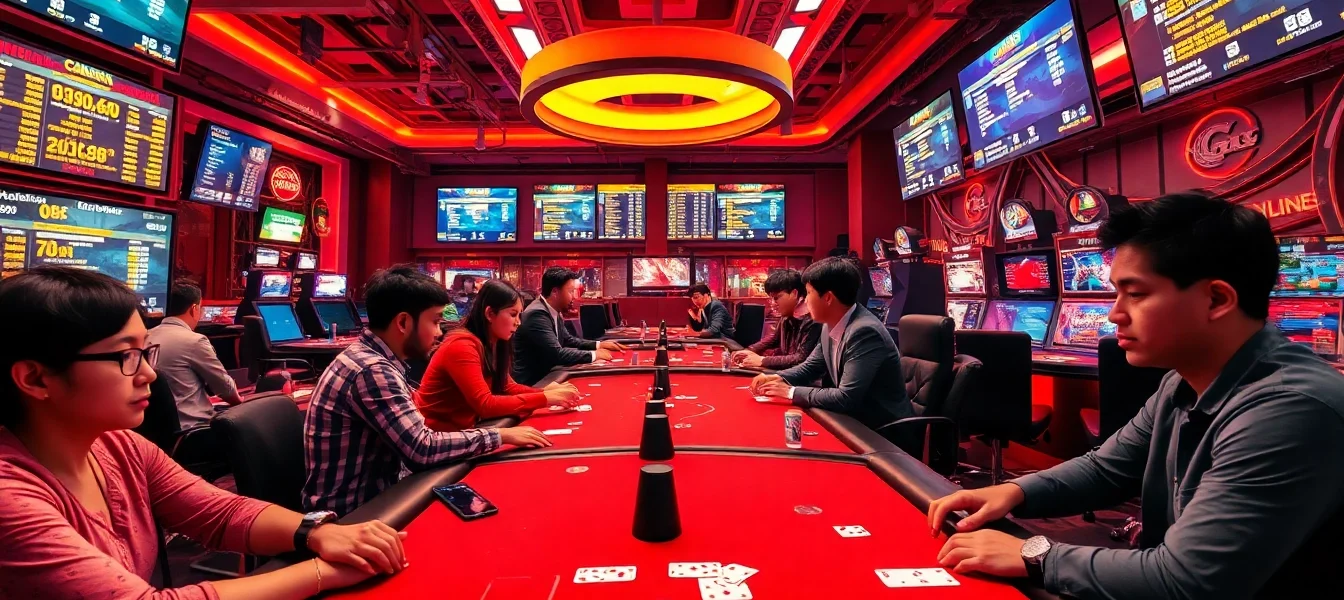 LC88 Com vibrant gaming experience with players at casino tables