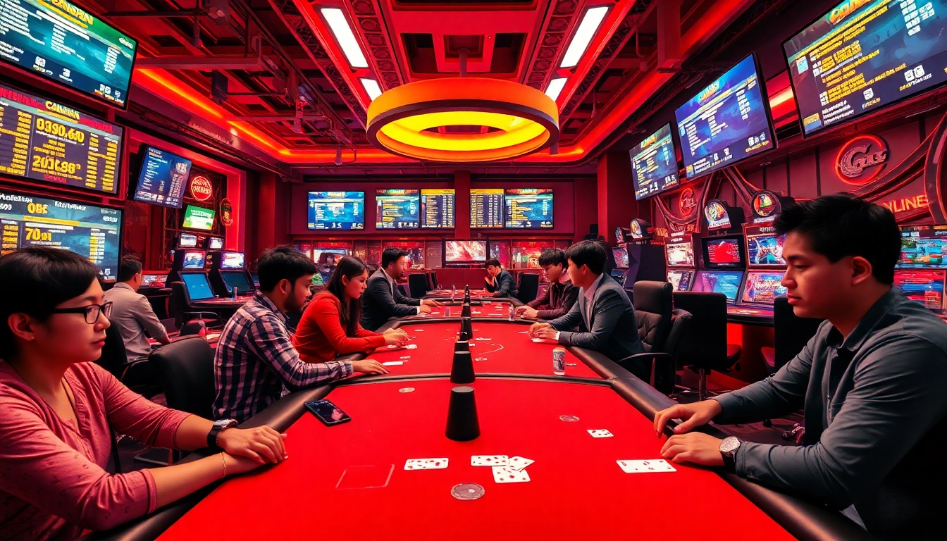 LC88 Com vibrant gaming experience with players at casino tables