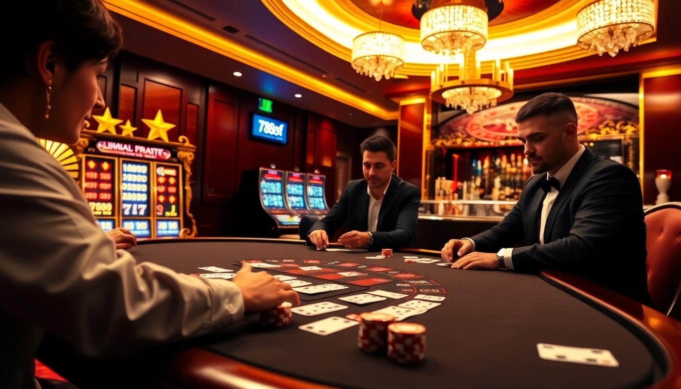 Experience high-stakes excitement at 789f with vibrant poker tables and dazzling casino elements.