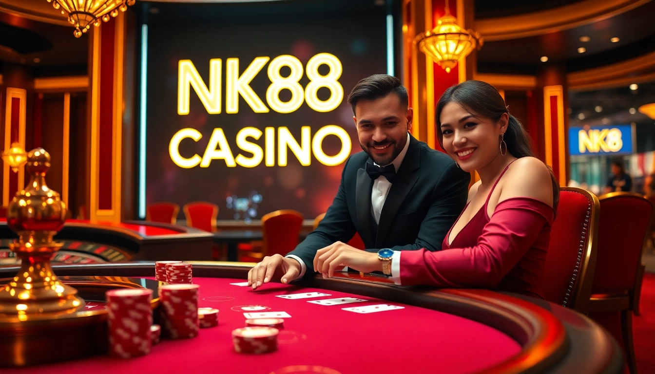 Exciting gaming action at NK88 CASINO featuring vibrant tables and thrilling atmosphere.