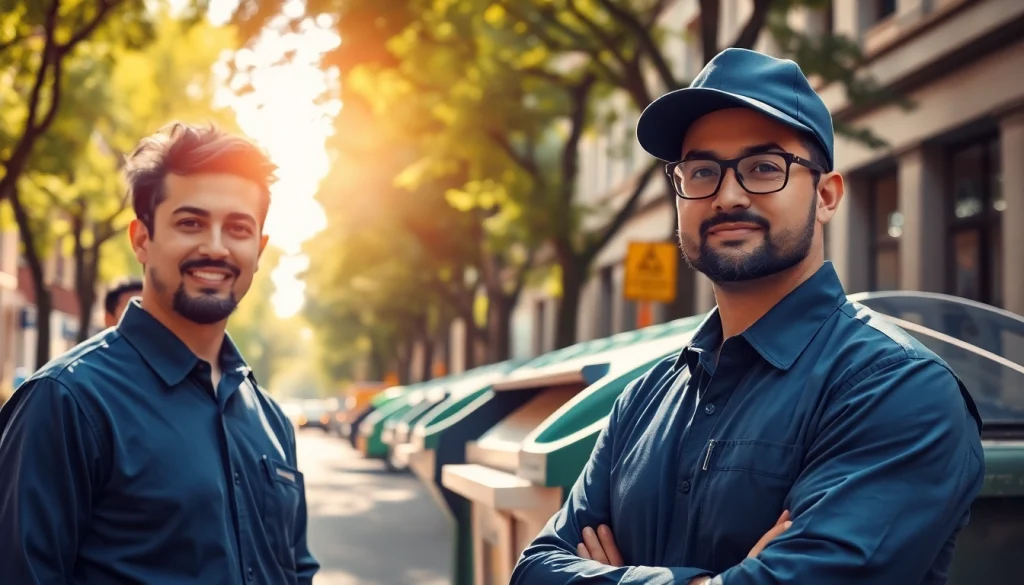 Effiziente Abfallentsorgung durch Express-Entsorgung@gmx.de in einer urbanen Umgebung mit professionellen Mitarbeitern.