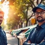 Effiziente Abfallentsorgung durch Express-Entsorgung@gmx.de in einer urbanen Umgebung mit professionellen Mitarbeitern.