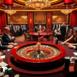 Action-packed casino atmosphere featuring F88BET roulette, poker chips, and excited players.