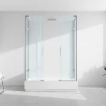 Erleben Sie die sonni Duschkabine 80x80 in einem modernen Badezimmer mit eleganter Gestaltung.