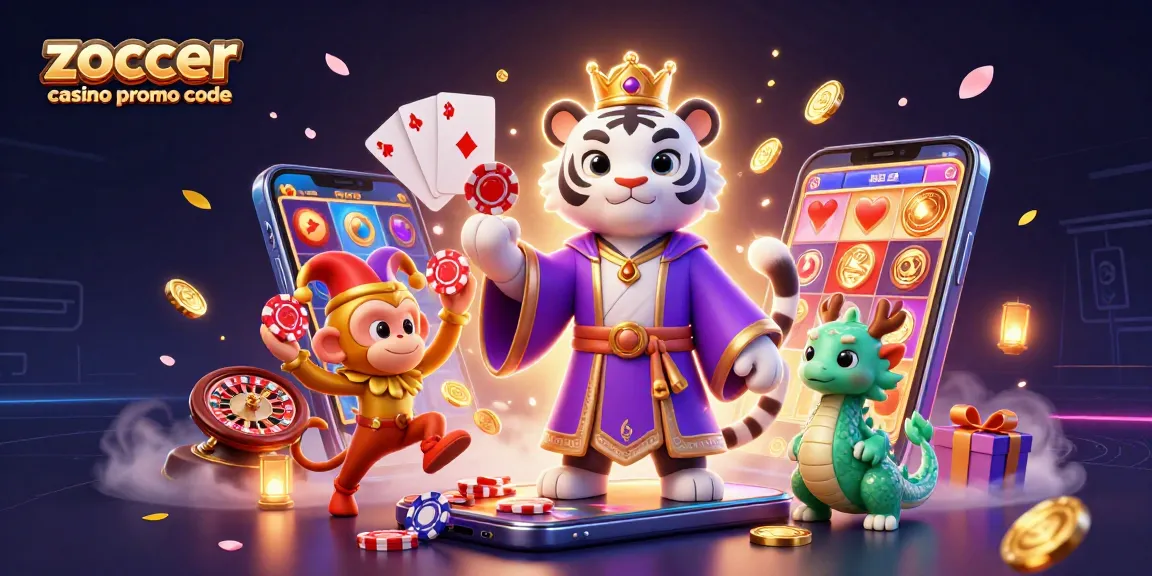 Zoccer Casino Promo Code: Gewinne mit dem eleganten weißen Tiger und seinem Affen beim Online-Spiel.